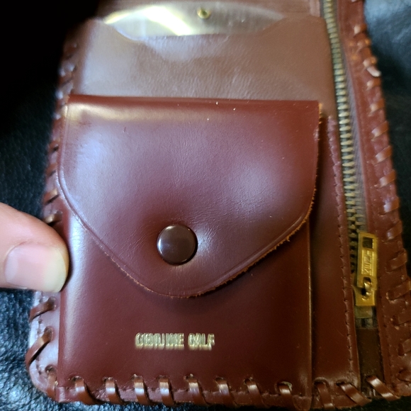 Calfskin genuine leather vintage wallet NEVER USED - Picture 6 of 8